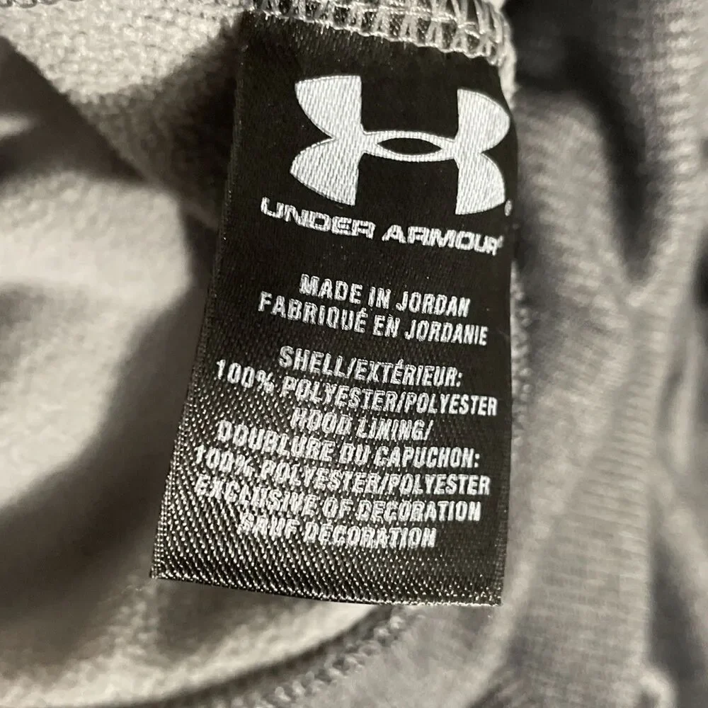 Under Armour Men’s Large UA Storm Tech Hoodie Gray Athletic Performance Pullover